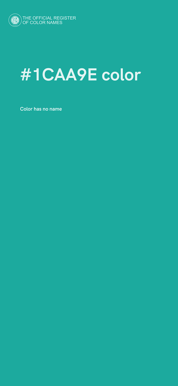 #1CAA9E color image