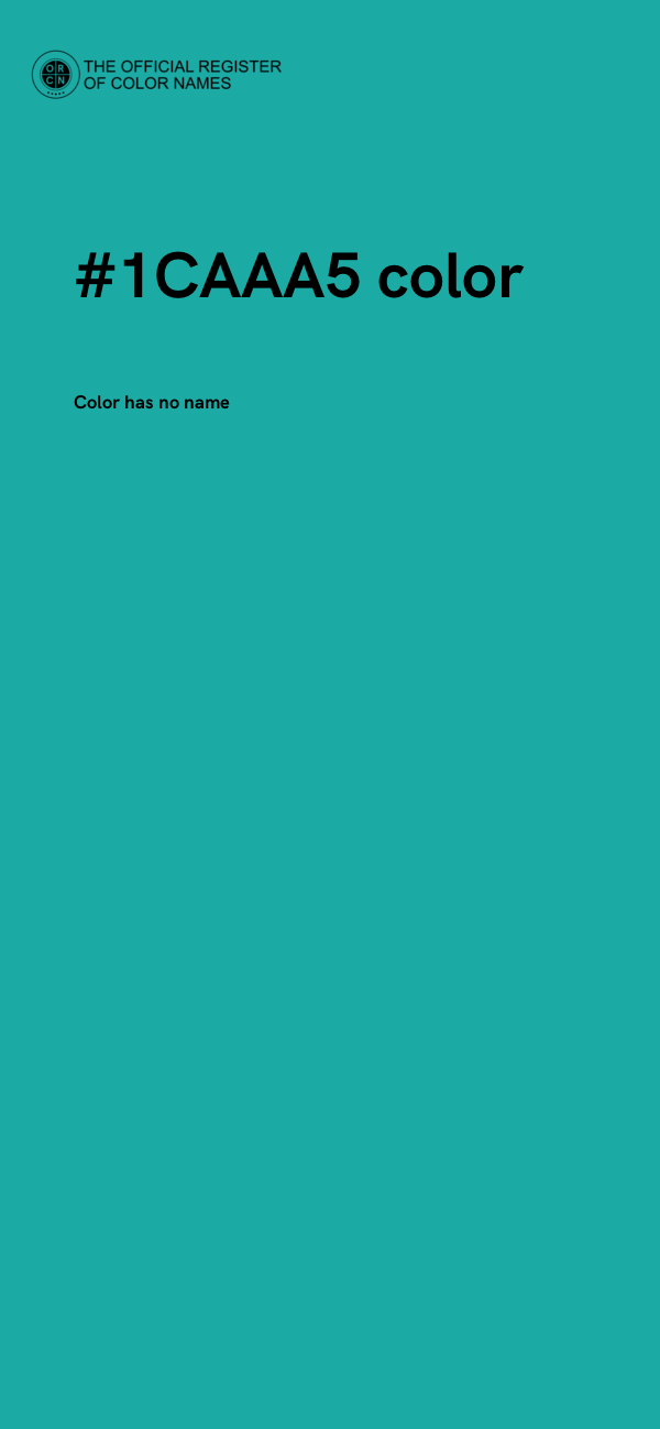 #1CAAA5 color image