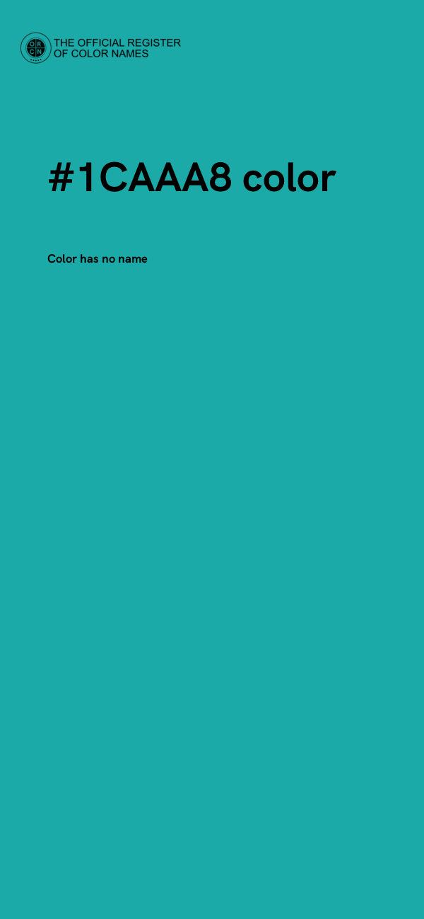 #1CAAA8 color image
