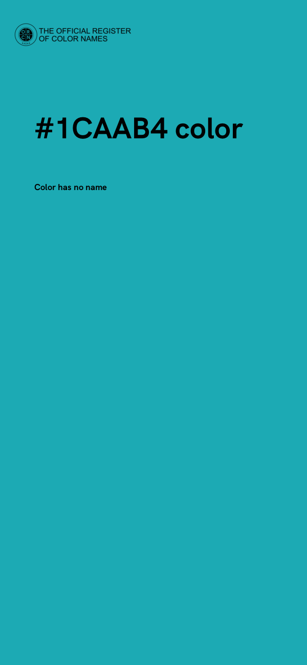 #1CAAB4 color image