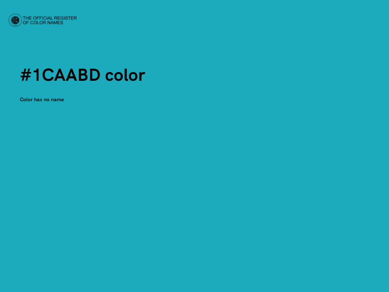 #1CAABD color image