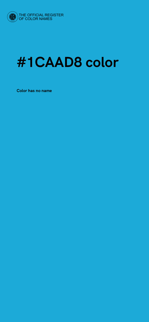 #1CAAD8 color image