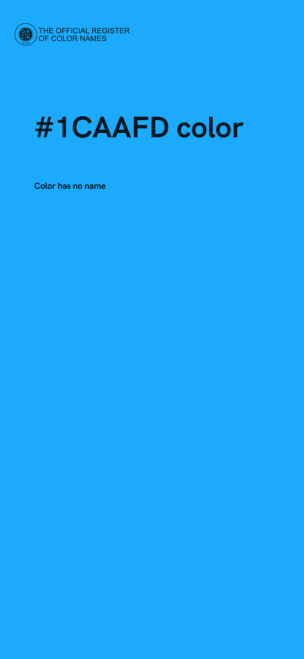#1CAAFD color image
