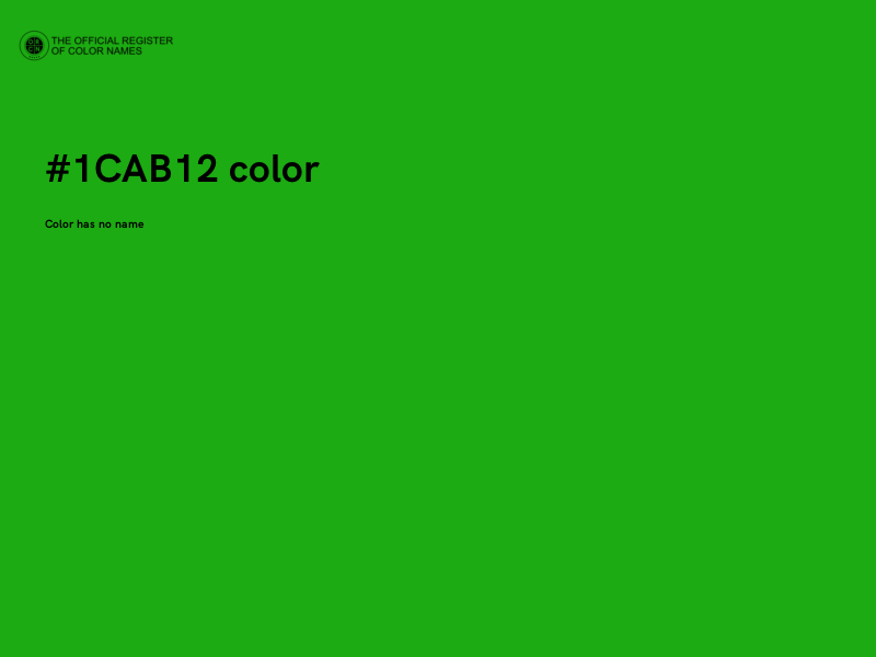 #1CAB12 color image