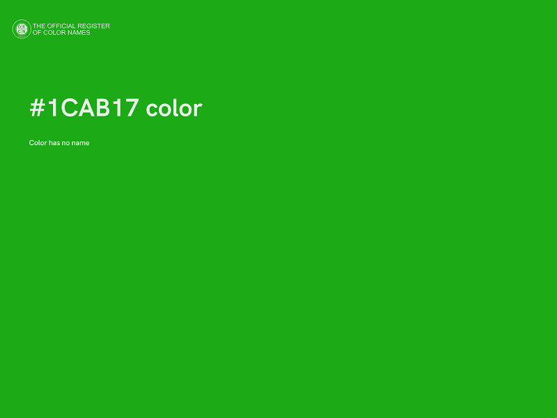 #1CAB17 color image