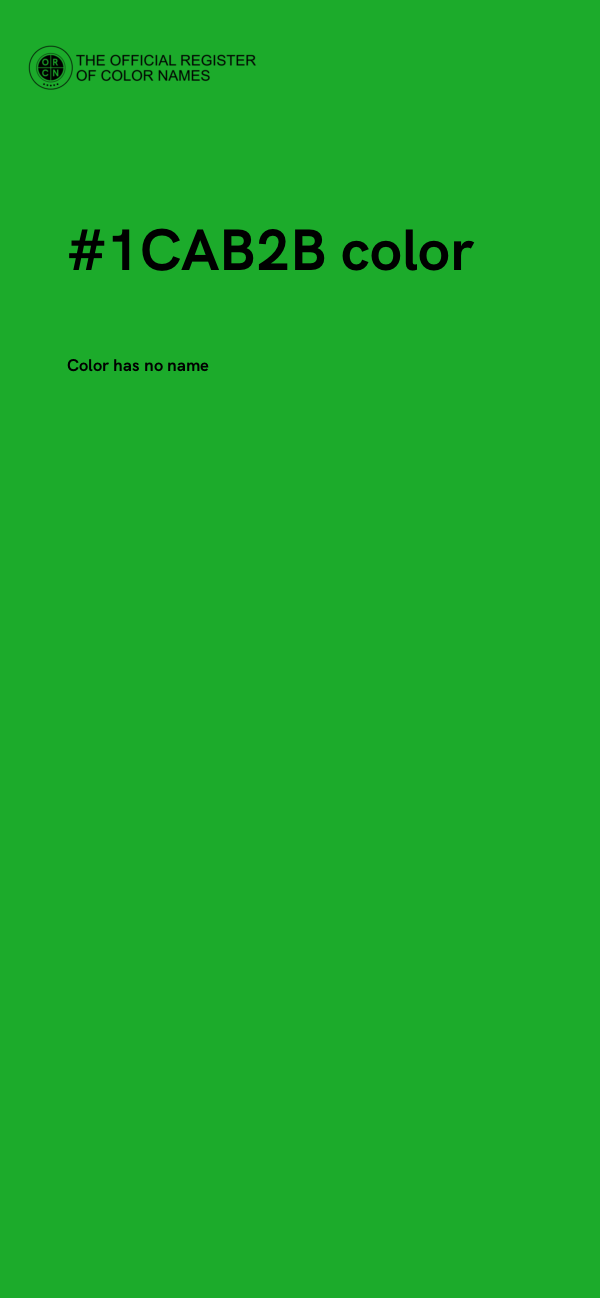 #1CAB2B color image