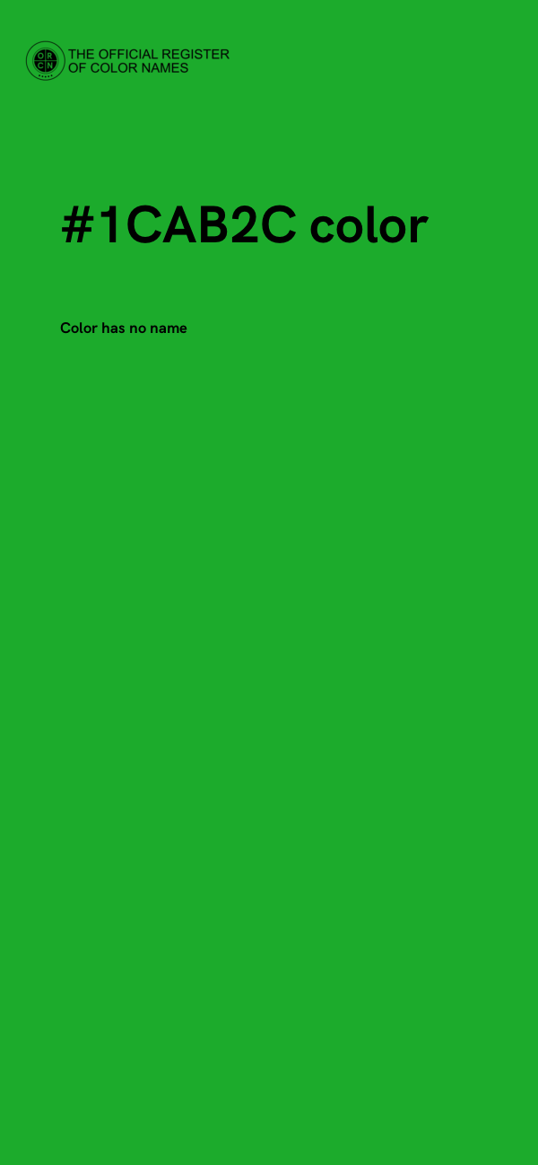 #1CAB2C color image
