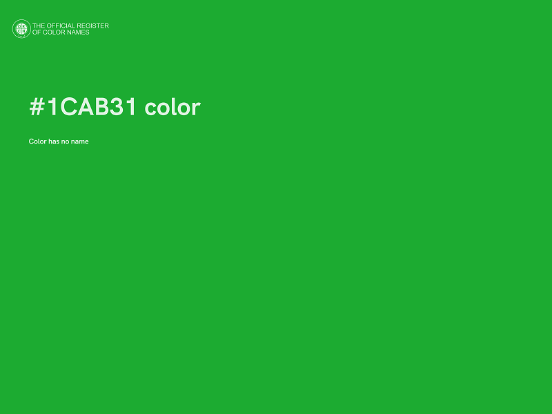 #1CAB31 color image