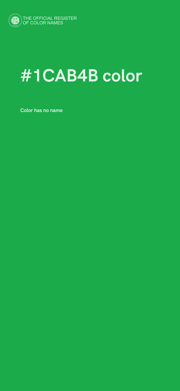 #1CAB4B color image