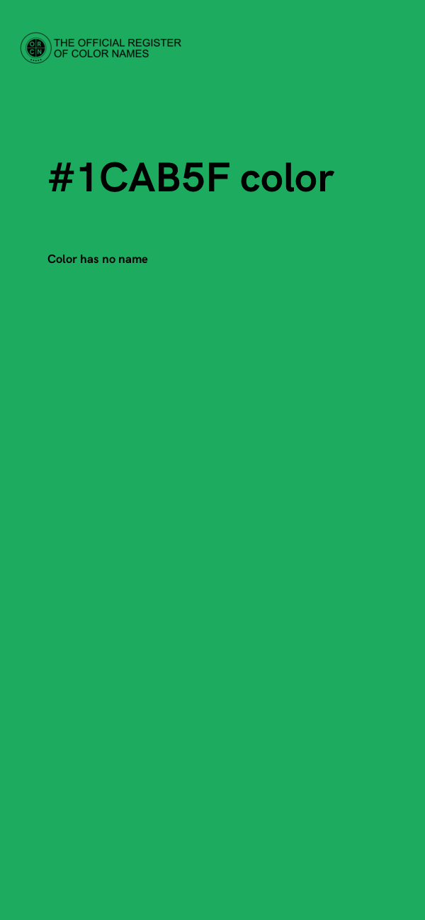 #1CAB5F color image