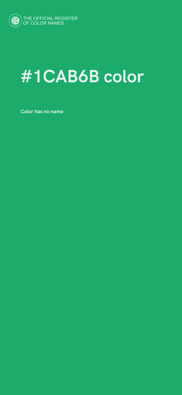 #1CAB6B color image