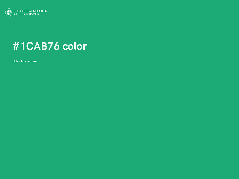 #1CAB76 color image