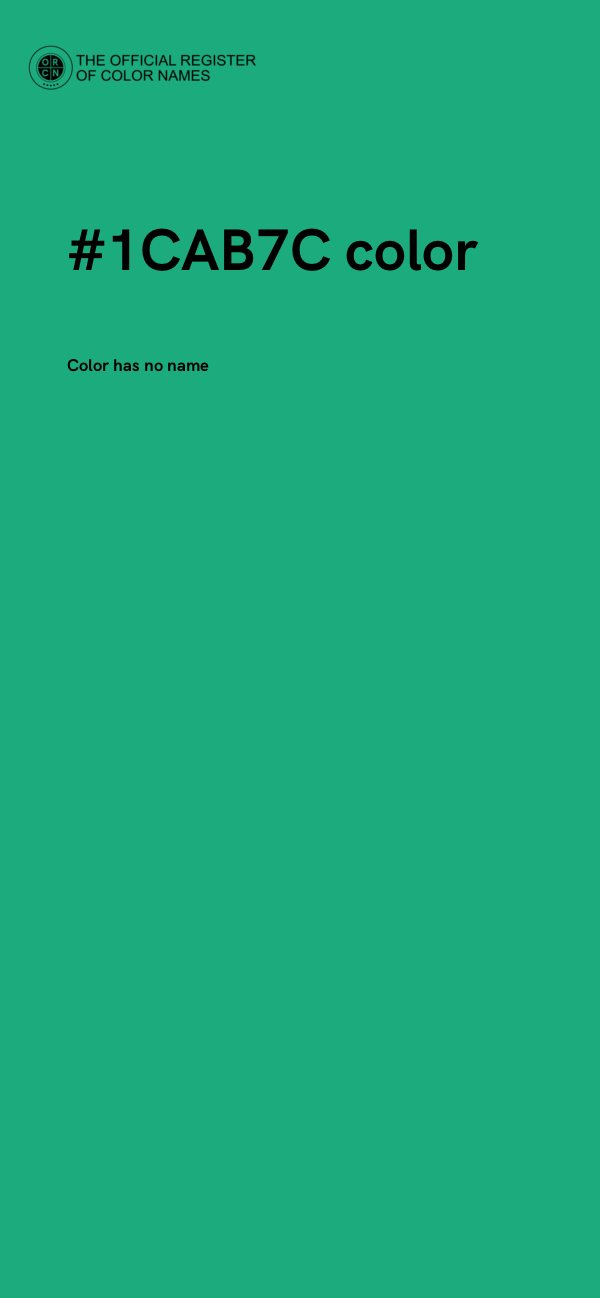 #1CAB7C color image
