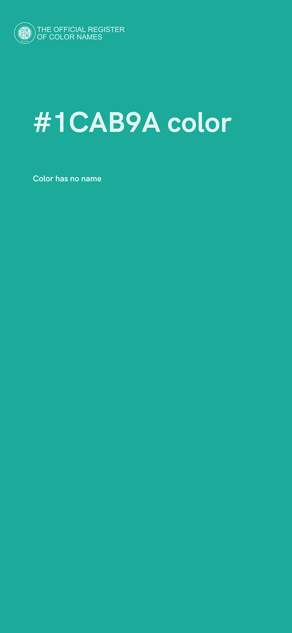 #1CAB9A color image