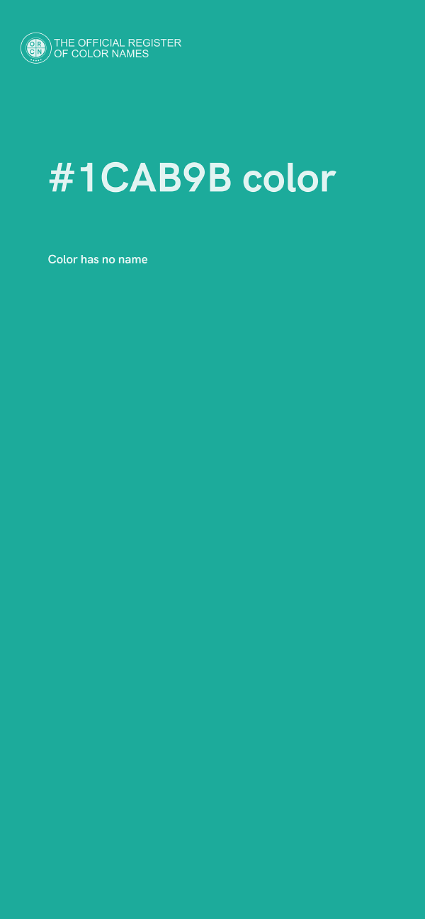 #1CAB9B color image