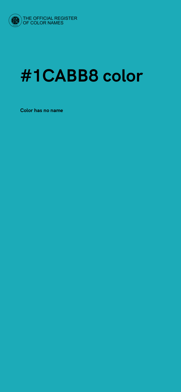 #1CABB8 color image