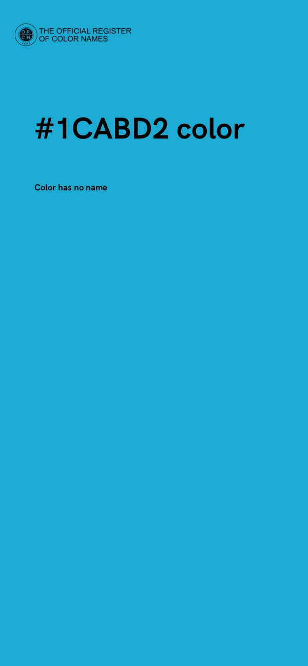 #1CABD2 color image