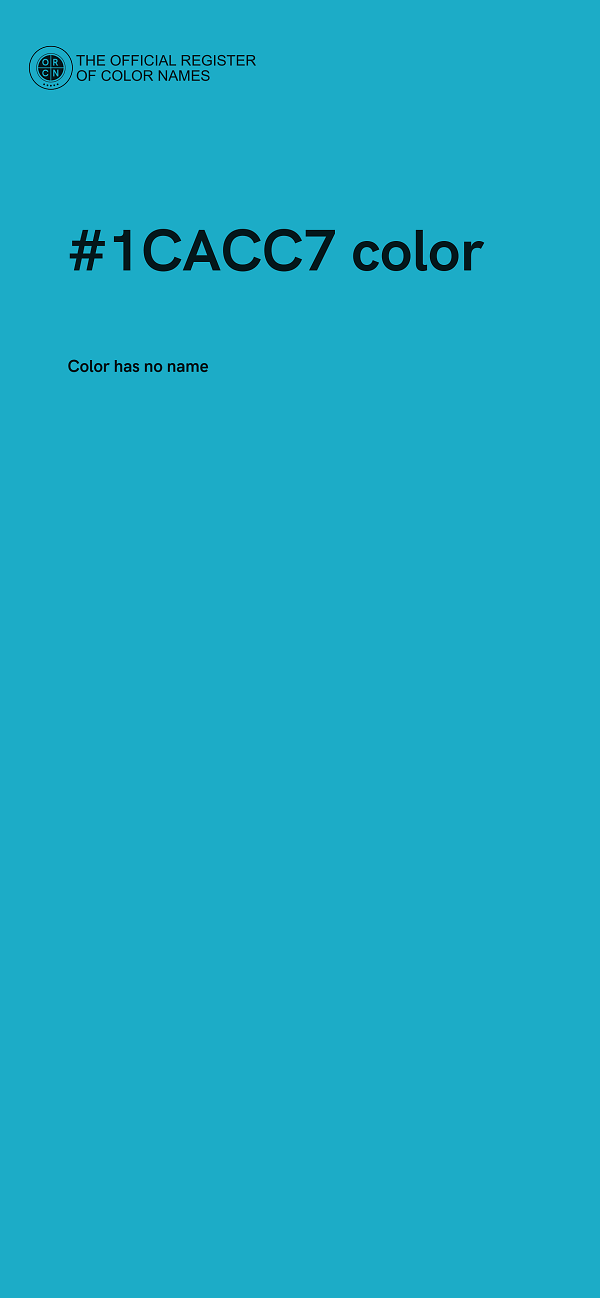 #1CACC7 color image