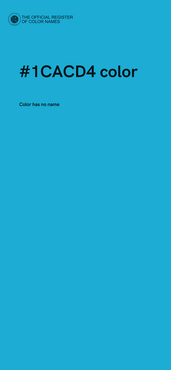 #1CACD4 color image