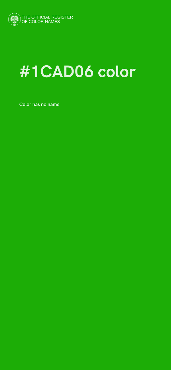 #1CAD06 color image