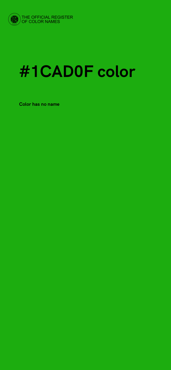 #1CAD0F color image