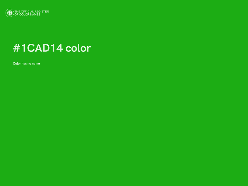 #1CAD14 color image