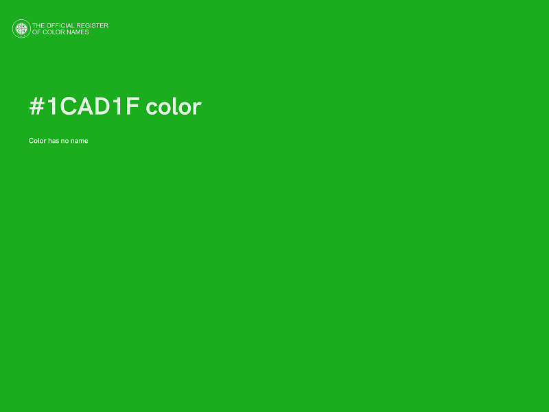 #1CAD1F color image