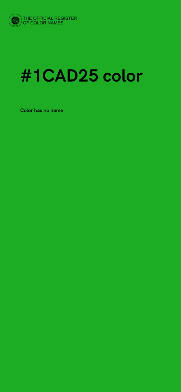 #1CAD25 color image