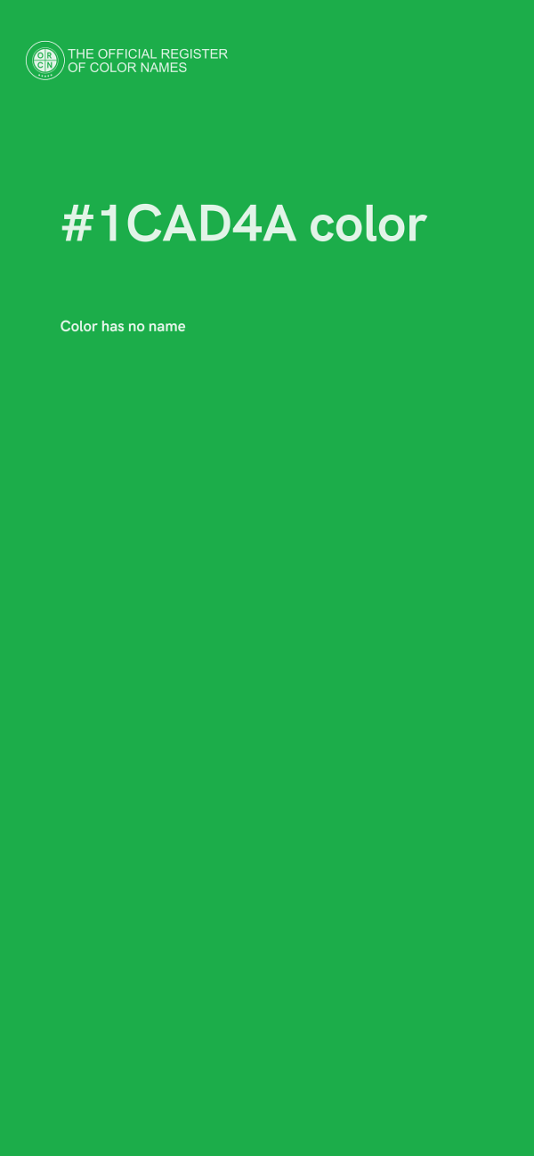 #1CAD4A color image