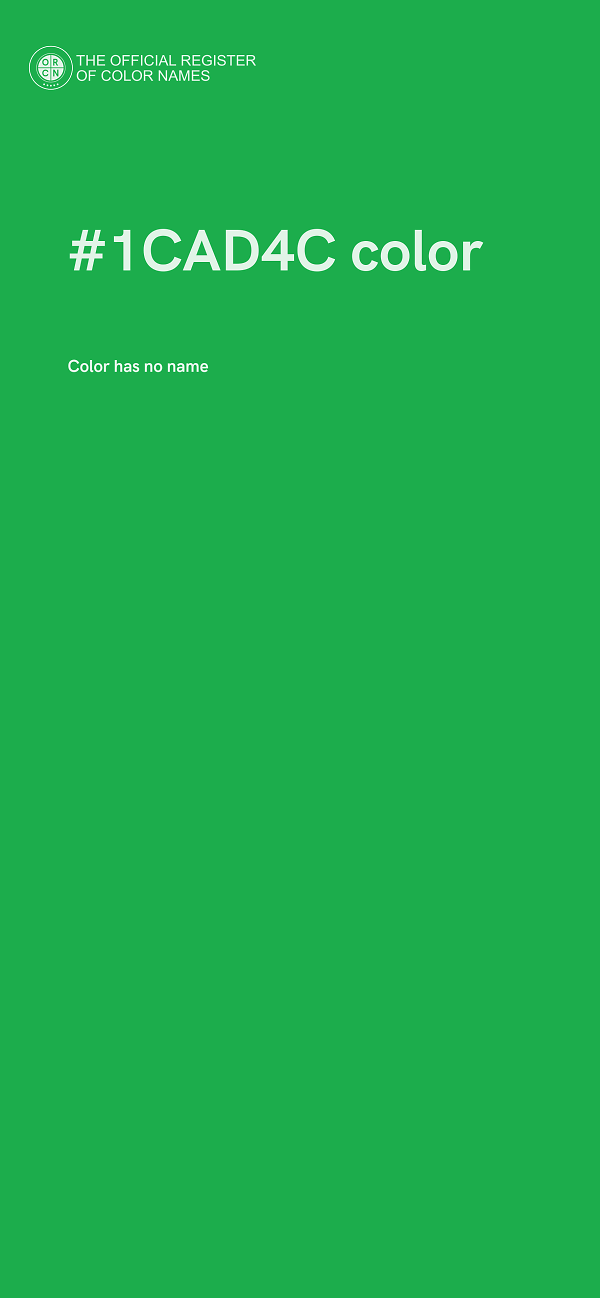 #1CAD4C color image