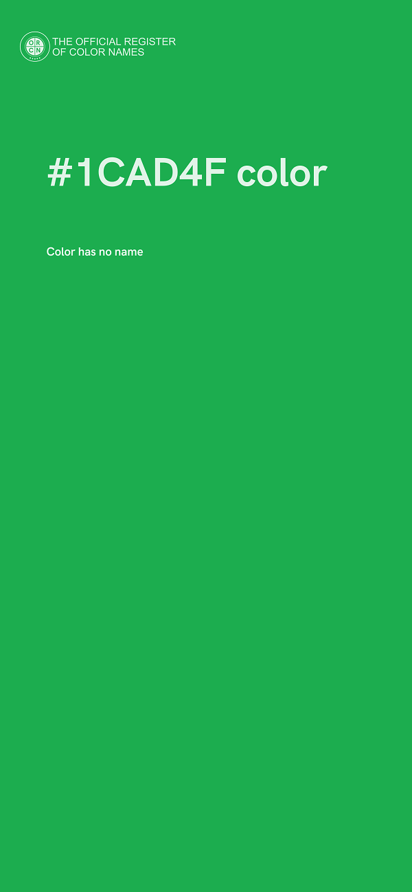 #1CAD4F color image