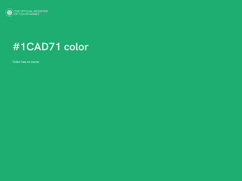 #1CAD71 color image