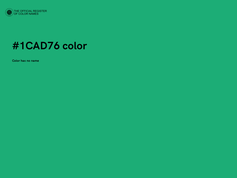 #1CAD76 color image