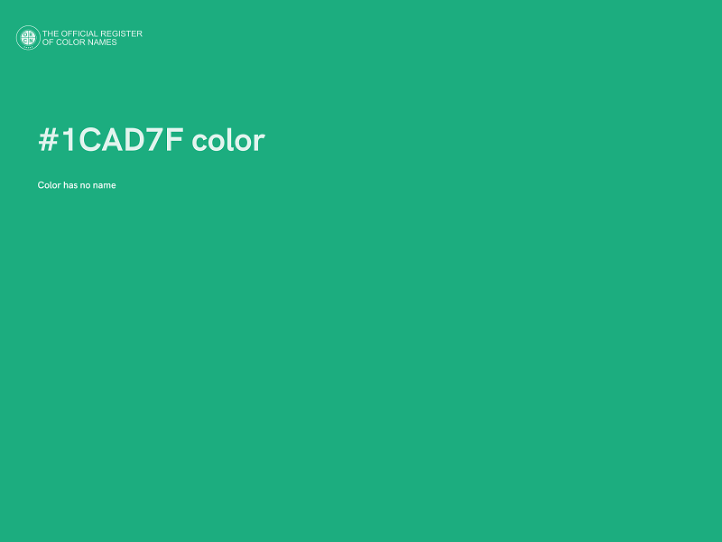 #1CAD7F color image