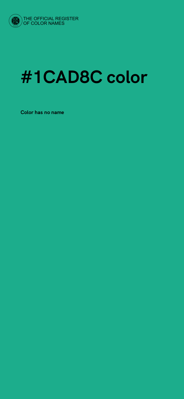 #1CAD8C color image