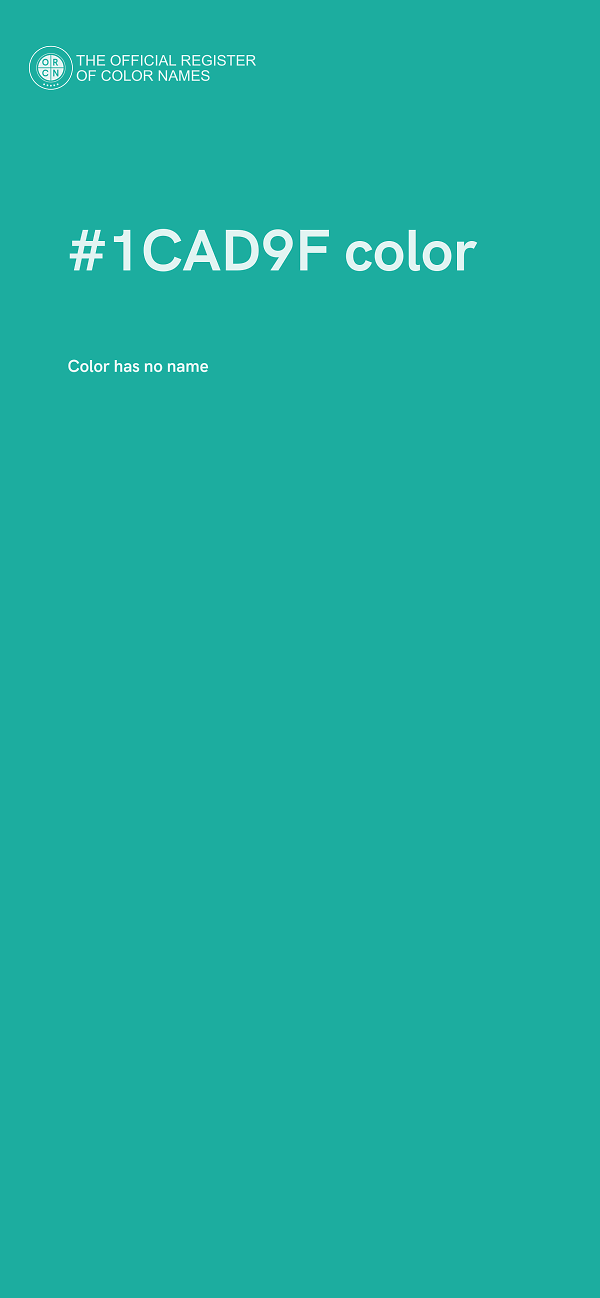 #1CAD9F color image