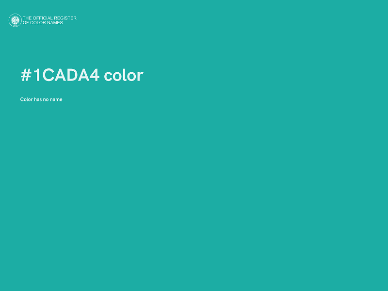 #1CADA4 color image