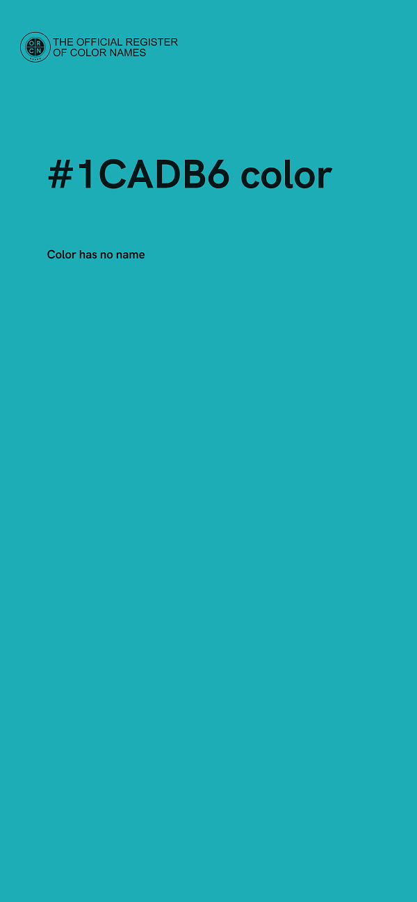 #1CADB6 color image