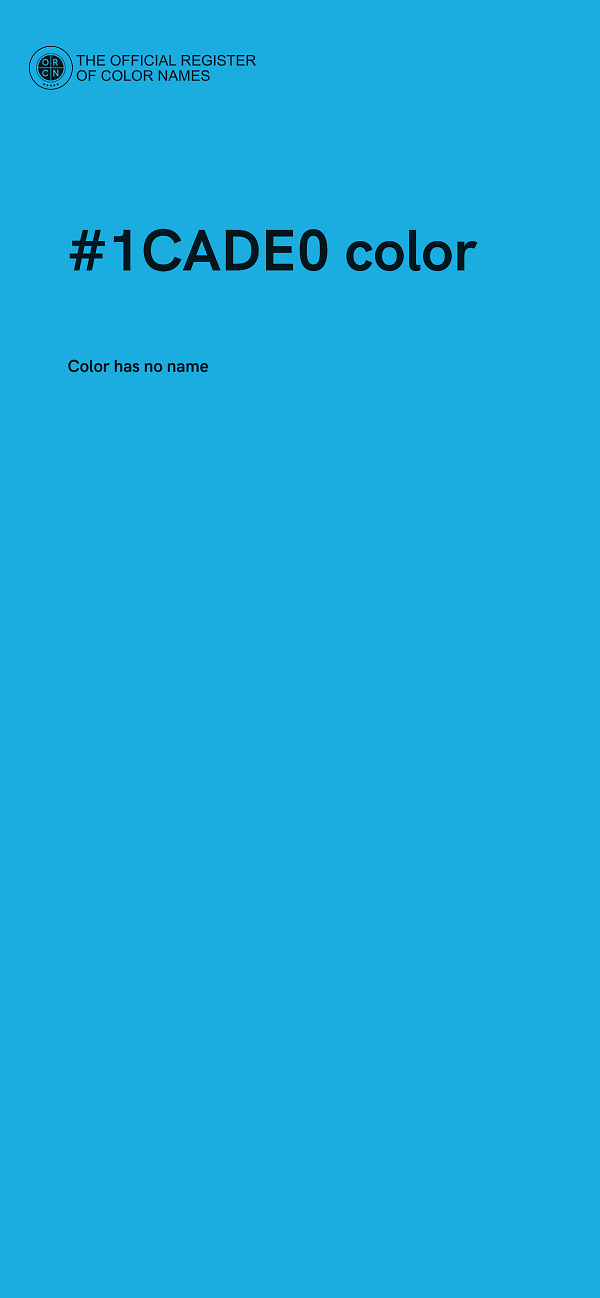 #1CADE0 color image