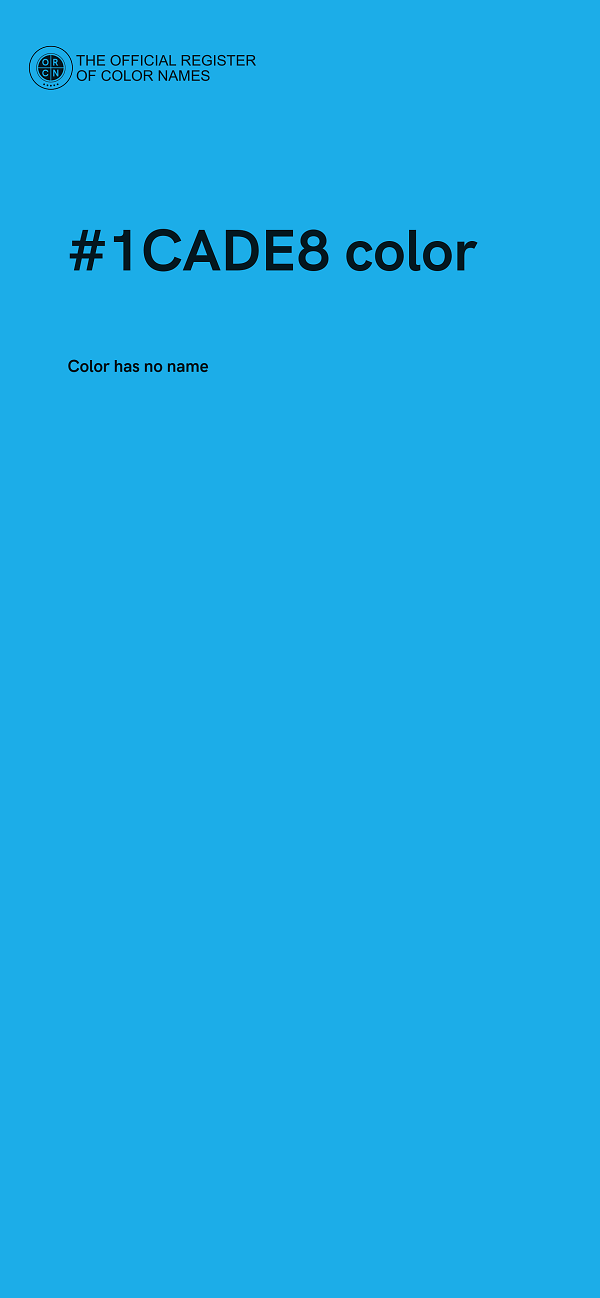 #1CADE8 color image