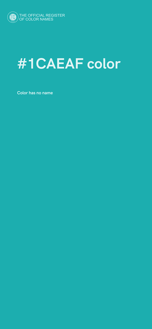 #1CAEAF color image