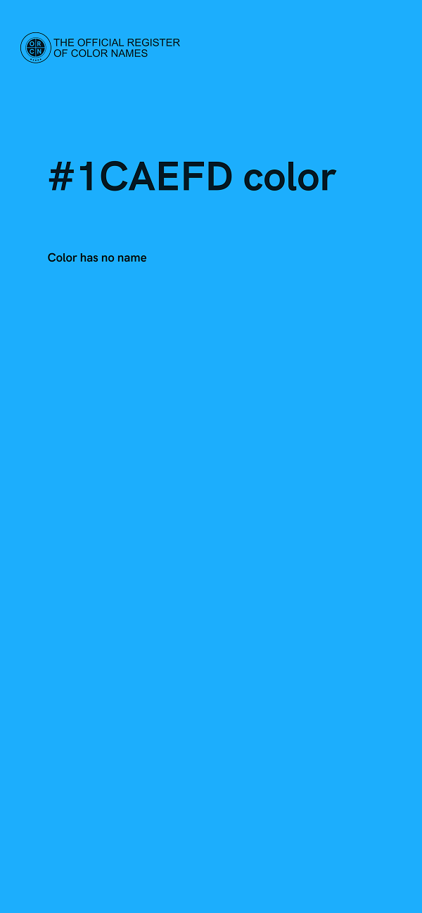 #1CAEFD color image