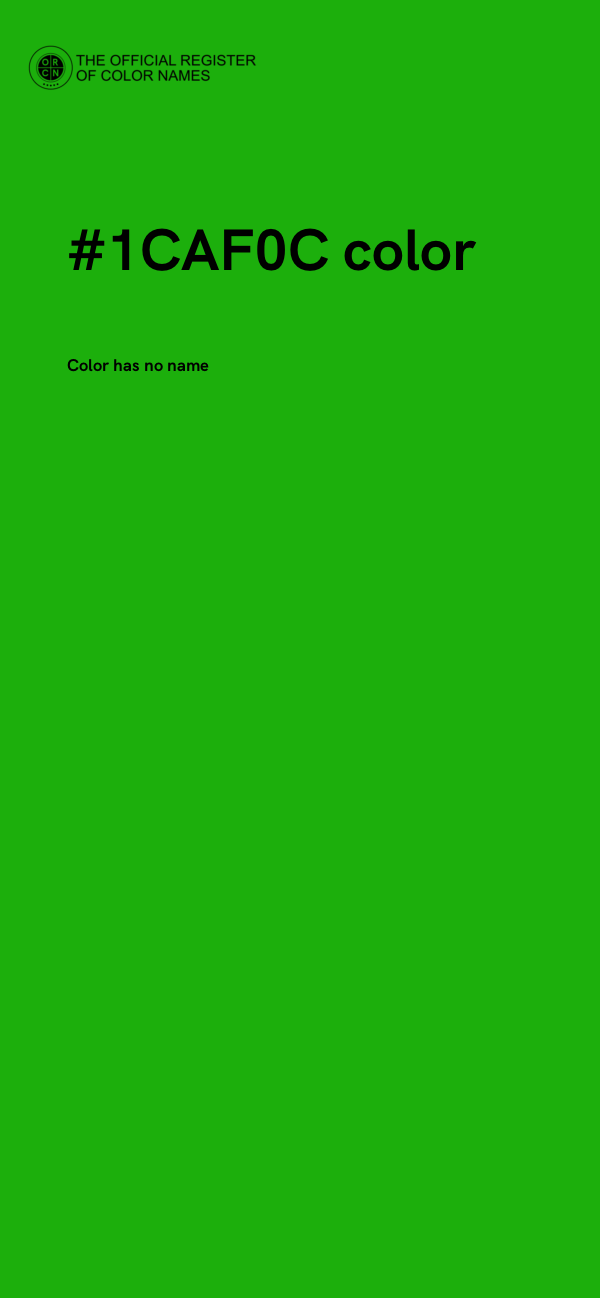 #1CAF0C color image