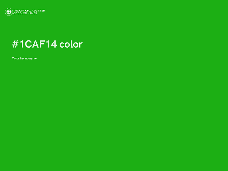 #1CAF14 color image