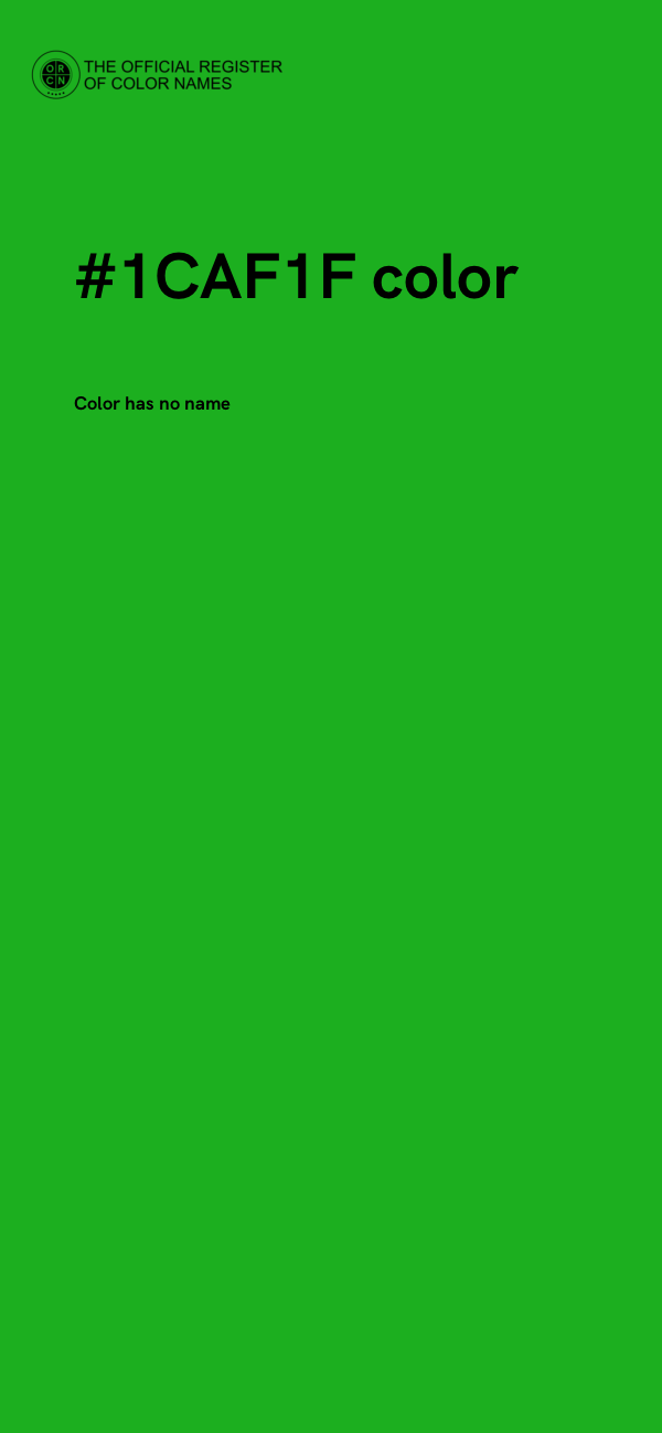 #1CAF1F color image