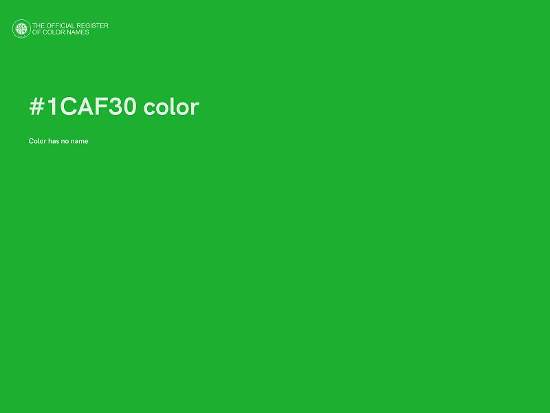 #1CAF30 color image