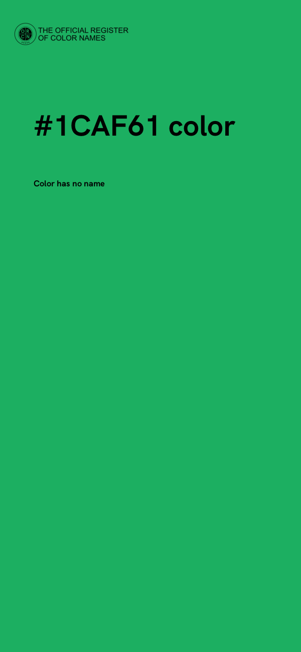 #1CAF61 color image