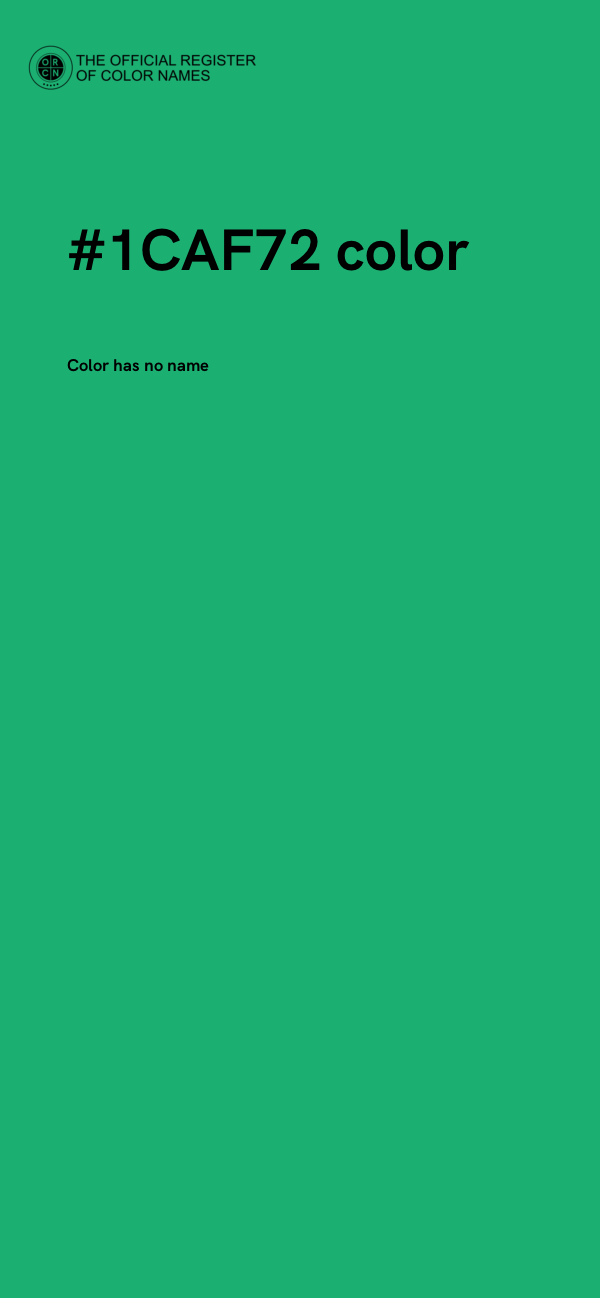 #1CAF72 color image