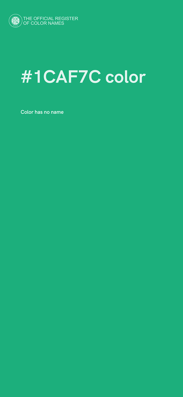 #1CAF7C color image