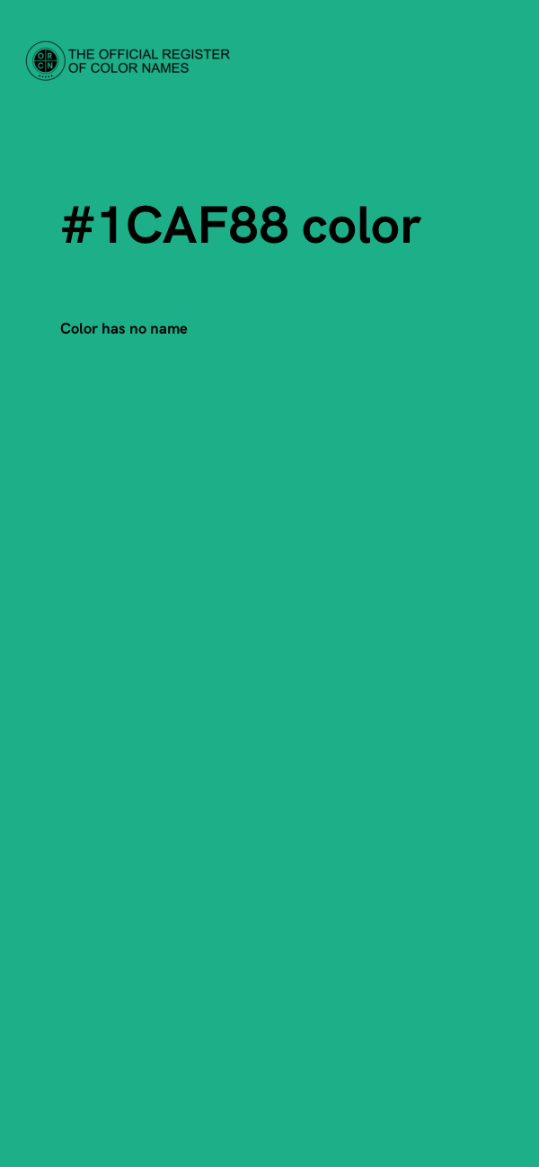 #1CAF88 color image